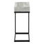 Accent Table, C - Shaped Contemporary Elegant Desig