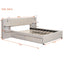 Upholstered Platform Bed With Reading Lights, Drawers, Trundle And Shelves