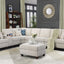 Ted - Sectional Sofa With Ottoman - Beige