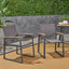 Aresha - Metal Outdoor Dining Armchair (Set of 2) - Gray