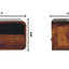 Curved Upper Slot Floating Nightstand