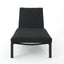 Modern Chaise Lounge With Wate Resistant Fabric Cushions