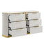 Giovanni - 6 Drawer Dresser (Only Dresser Included, Mirror Not Included) - White