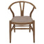 Guinea - 5 Piece Dining Set With Round Table And Upholstered Chairs - Walnut