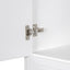 Modern Bathroom Storage Cabinet With Two Laundry Baskets, One Drawer, Adjustable Shelf