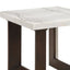 Edwyn - Natural Marble Top End Table