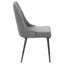 Side Chairs Upholstered With Tapered Legs (Set of 2) - Gray