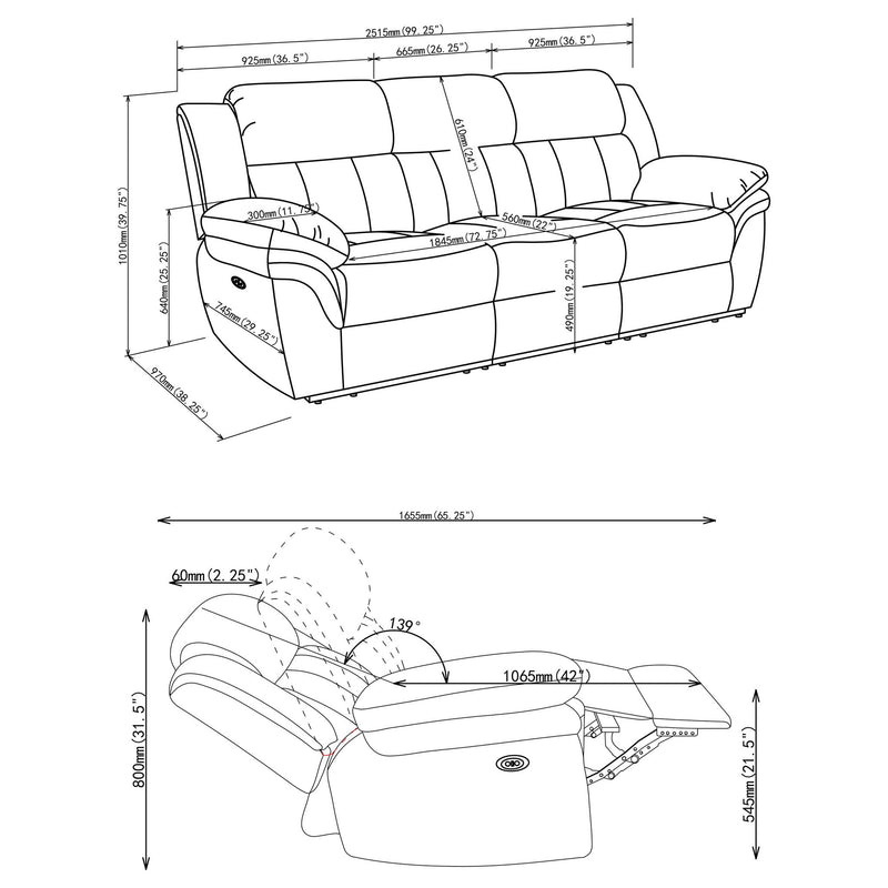 Divine - Sofa With Reclining