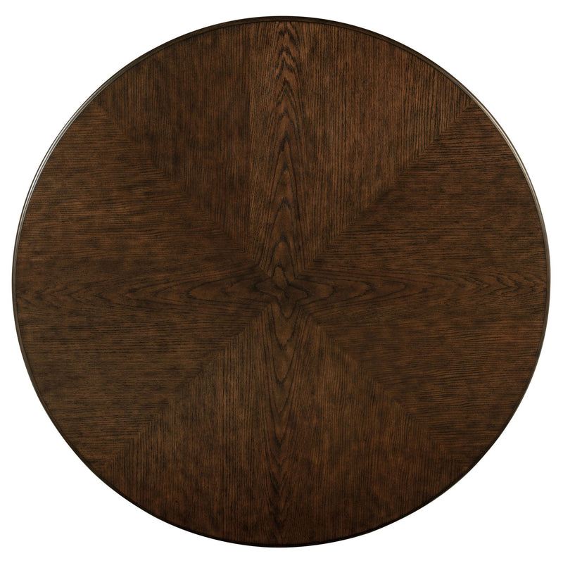 Claire - Round Pedestal Dining Table - Brown