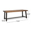 Equilibrium - Outdoor Dining Table With Wooden Frame And Slat Top