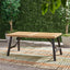 Outdoor Dining Set With 2 Bench And 1 Dining Table - Light Brown