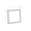 Moon - Smooth Mirror With LED - White