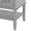 Bathroom Vanity With Ceramic Sink, Adjustable & Open Shelf