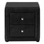 Nightstand, Storage Drawer Versatile Use, Upholstered, Transitional
