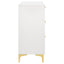 Karena - Rectangular 6 Drawer Dresser - White