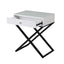 Koda - End Side Table Nightstand, Drawer And Cross Base