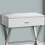 Accent Side X Table, Storage Drawer, Contemporary & Modern