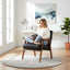 Accent Chair, Classic Mid Century Modern For Extra Seating
