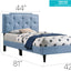 Button Tufted Bed Charming For Cozy Spaces
