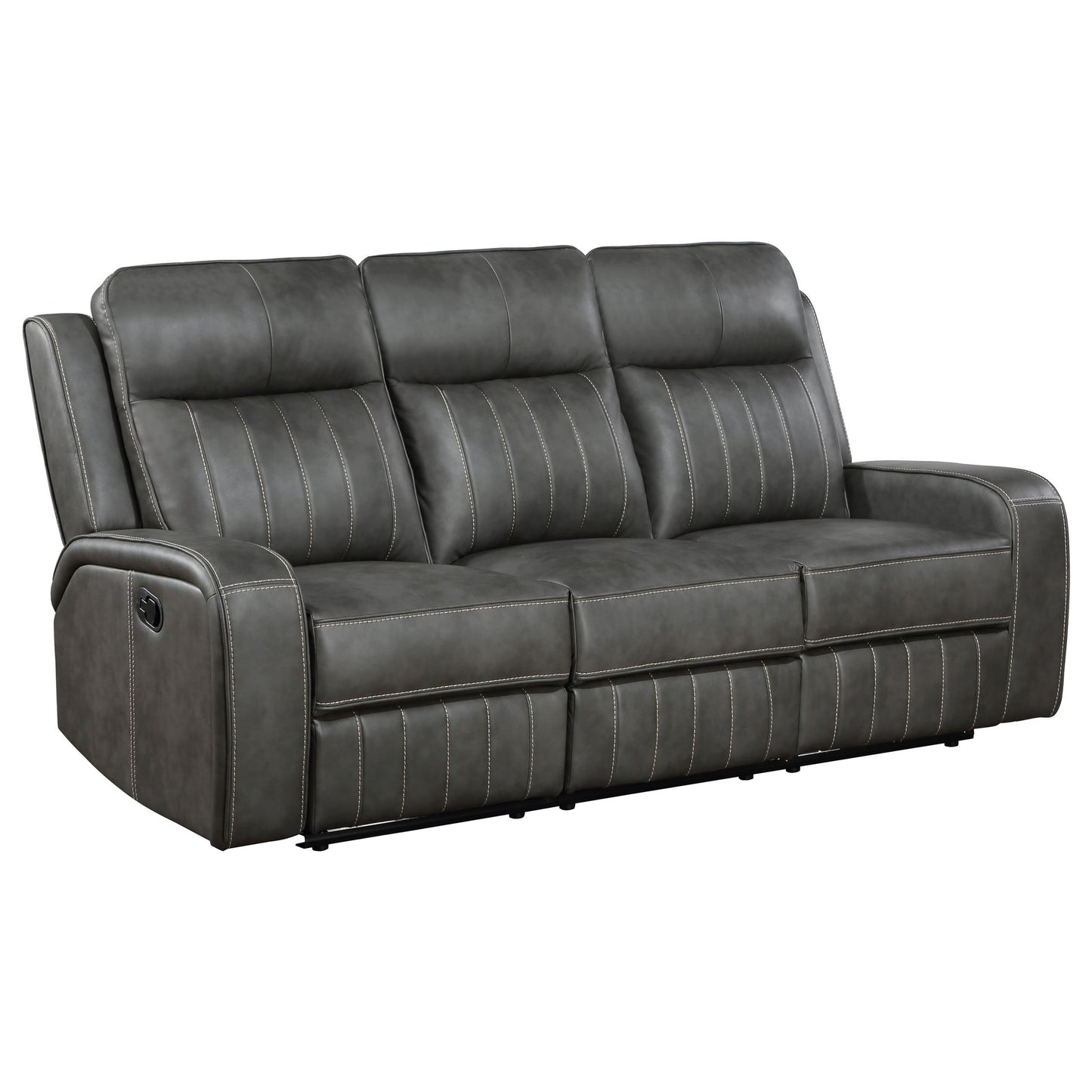 Forrest - 2 Piece Motion Reclining Sofa Set - Gray