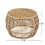 Round Side Table With Rope Frame
