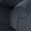 Upholstered Chaise Lounge With Scroll Arms, Turned Legs And 2 Pillows