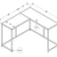 Corner Accent Console Table For Entryway, Unique L-Shaped Design