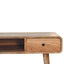 Curved Writing Desk - Oak