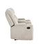 Galya - Motion Loveseat With Console - Light Gray