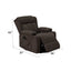Lusio - Power Motion Recliner With Lift & Cup Holder - Brown