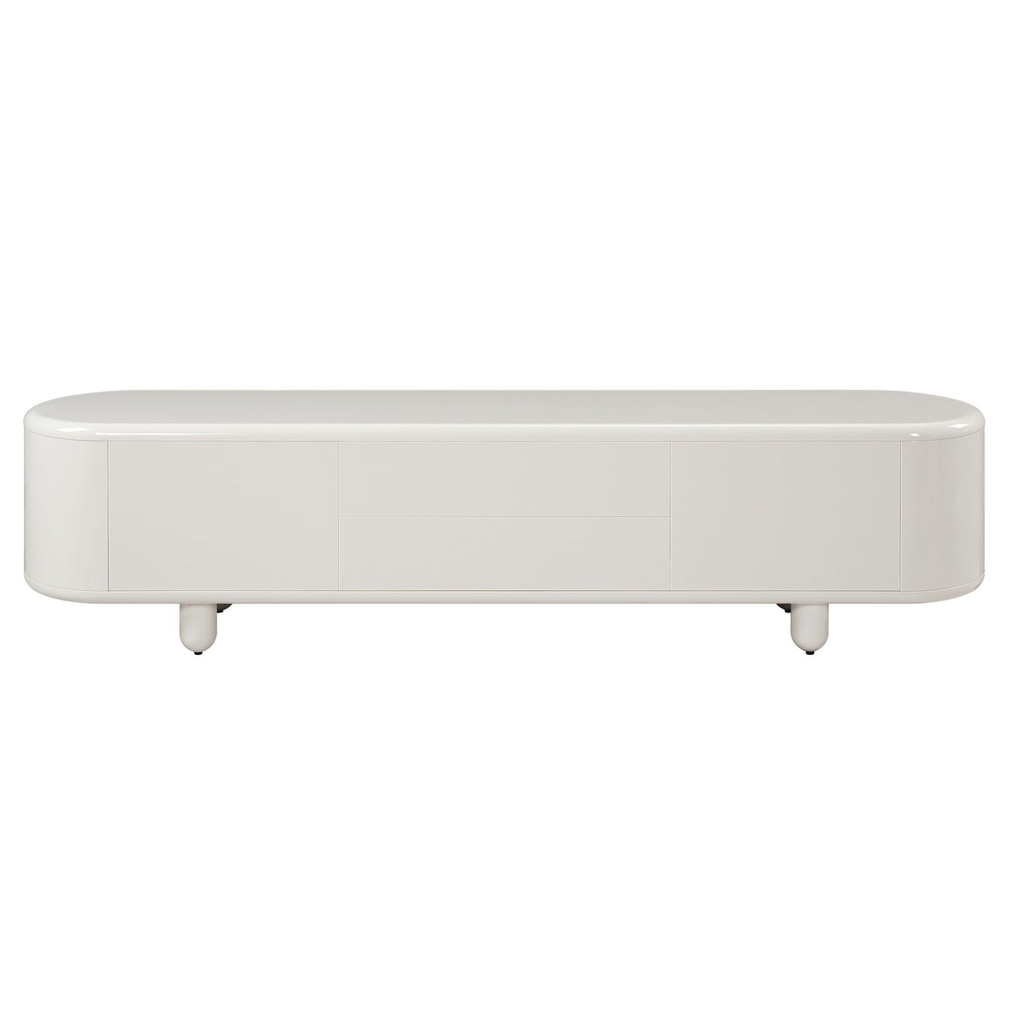 Keely - TV Stand - Gloss White