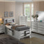 Modern Design Storage Bed With Bookcase Headboard