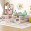 Metal Floor Bed Frame With Fence And Door