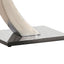 Terrell - Satin Rectangular Glass Top End Table - Silver