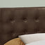 Full Size, Bed Headboard Only, Upholstered, Transitional - Brown