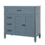 Bathroom Vanity With Sink, 2 Doors 2 Drawers, Freestanding Design