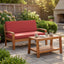 2 Piece Outdoor Conversation Set (Loveseat & Coffee Table With Water-Resistant Cushions)