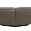 Kantu - Synthetic Leather Motion Sectional Sofa - Brown