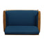 Outdoor Acacia Wood Loveseat Set With Coffee Table