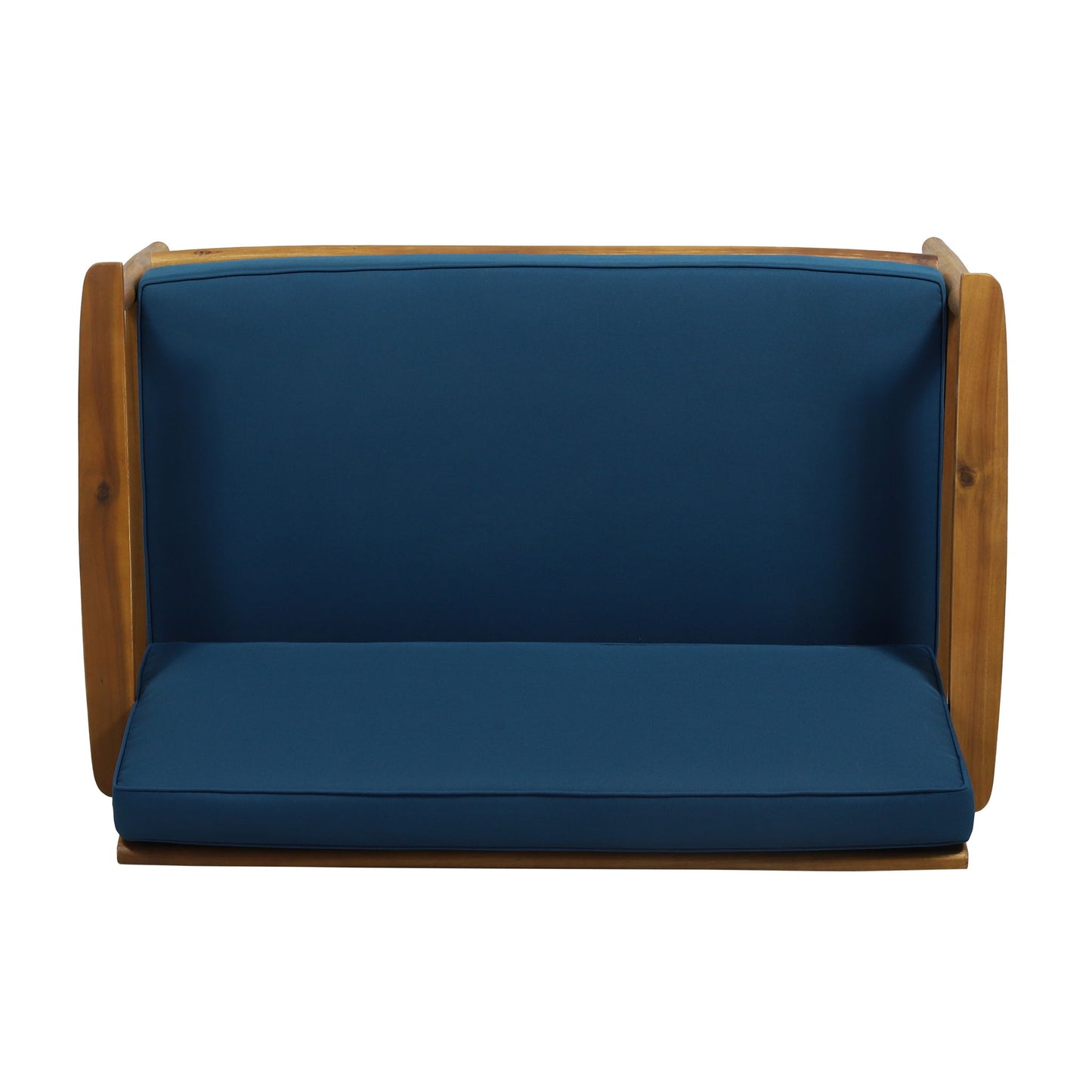 Outdoor Acacia Wood Loveseat Set With Coffee Table