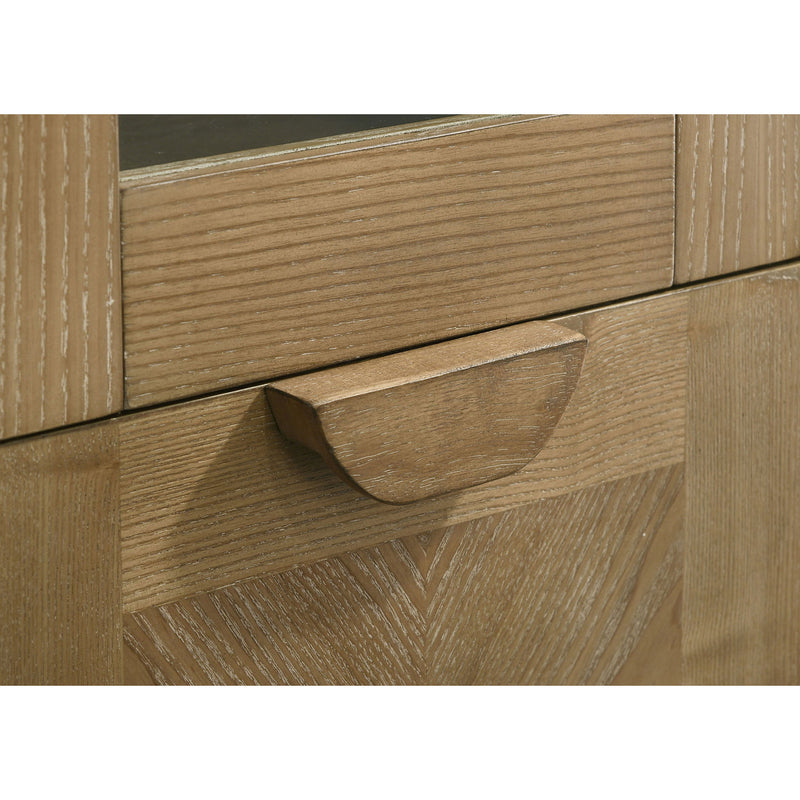 Dreydon - 4 Door Display Cabinet - Light Brown