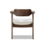 Hayes - Curved Dining Arm Chair - Light Beige