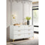 Karena - Rectangular 6 Drawer Dresser - White