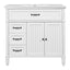 Bathroom Vanity With Sink, 2 Doors 2 Drawers, Freestanding Design