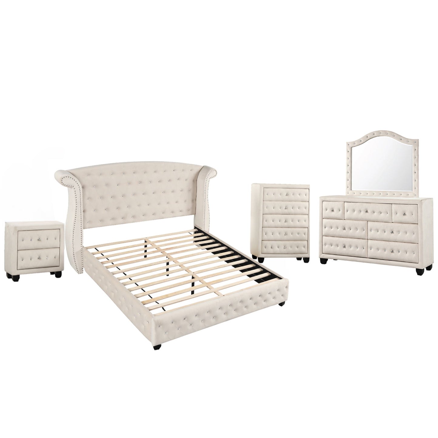 Sophia - Upholstered Bedroom Set