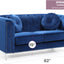 Stylish Sloped Arm Loveseat