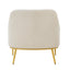 Modern Elegance Accent Chair With Curved Backrest