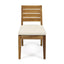 Outdoor Armless Dining Chair With Cushions