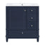 Freestanding Bathroom Vanity With Sink, Soft Close Door, 3 Drawers