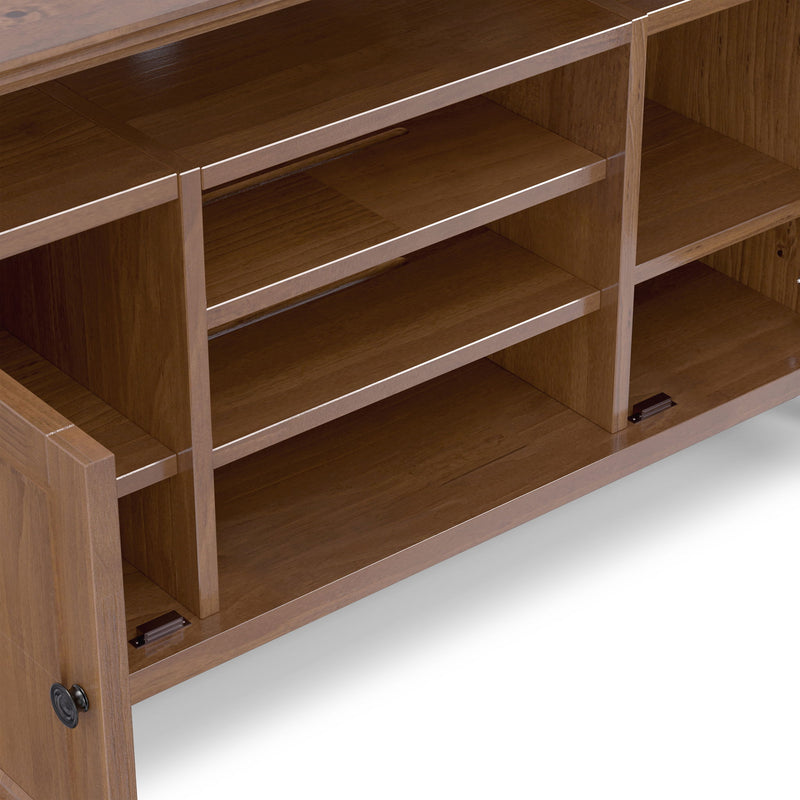 Amherst - TV Media Stand - Medium Saddle Brown